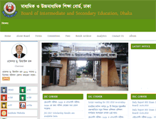 Tablet Screenshot of dhakaeducationboard.gov.bd